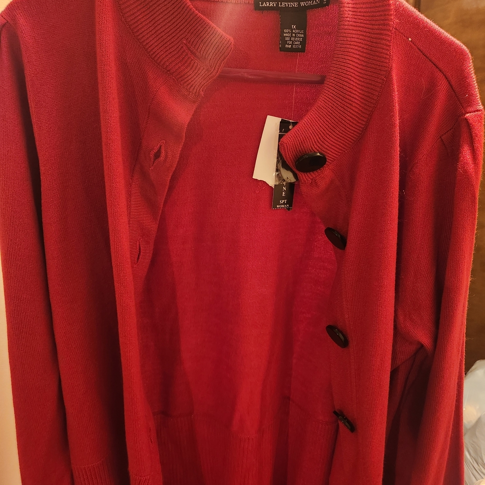 Larry Levine Red Sweater